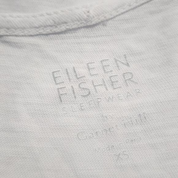 EILEEN FISHER x GARNET HILL sz XS Organic Cotton Nightgown - Picture 6 of 8